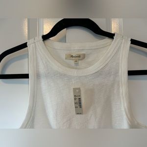 Madewell, Tank, White, Medium, NWT
